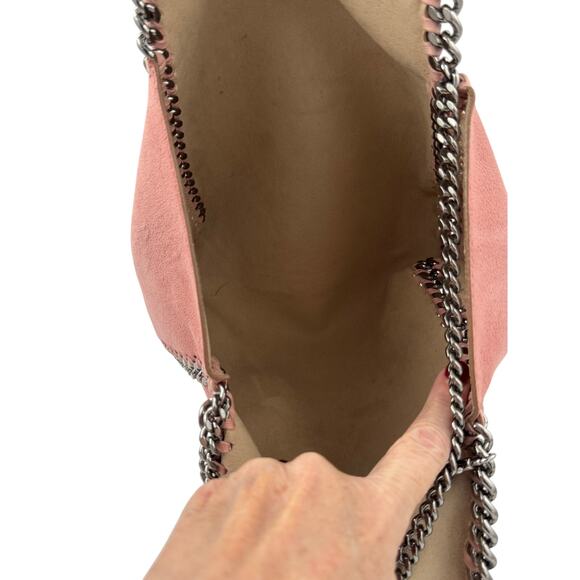 STELT01: Stella McCartney Falabella Tote – Dusty Rose with Chain Trim - Picture 4 of 7